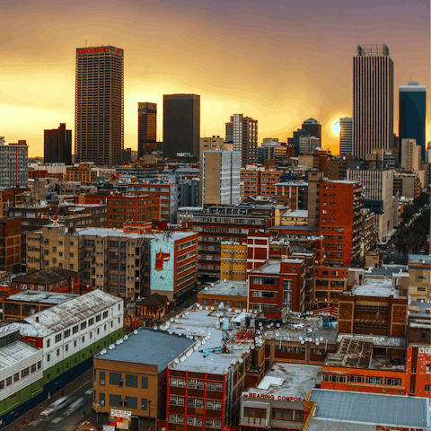 Enjoy your stay in the elegant Sandton area of Johannesburg