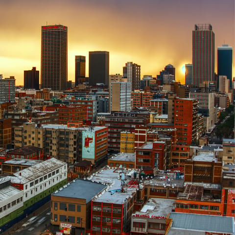 Enjoy your stay in the elegant Sandton area of Johannesburg