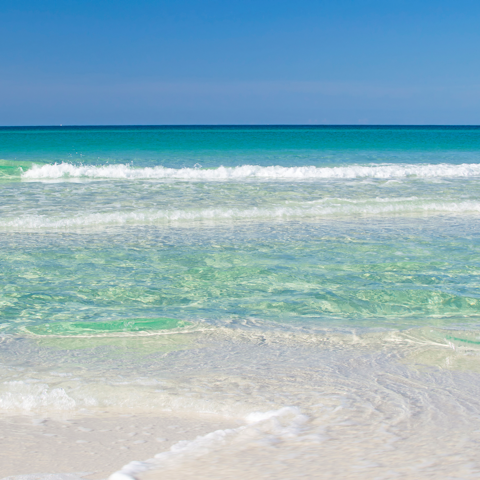 Stroll down palm-lined streets to reach Florida's Hollywood Beach