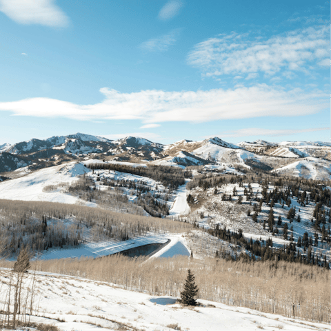 Zip down Deer Valley's ski slopes, 1.5 miles away
