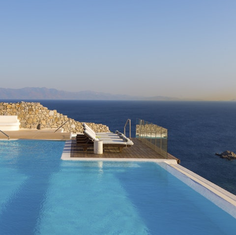 Dip in and out of the immaculate pool