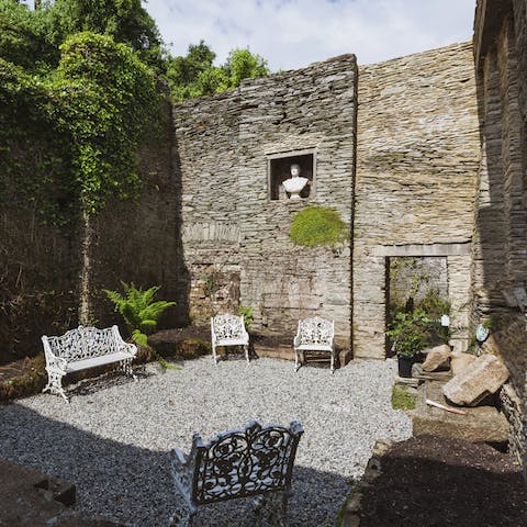 Take a moment for contemplation as you nurse a cup of coffee