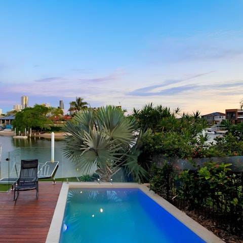 Take year-round dips in the heated private plunge pool