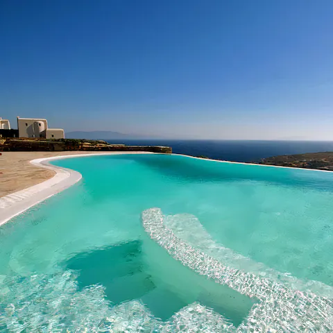 Cool off in the private infinity pool