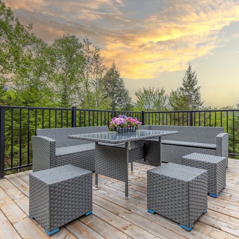 Sit back on the terrace with a hot chocolate