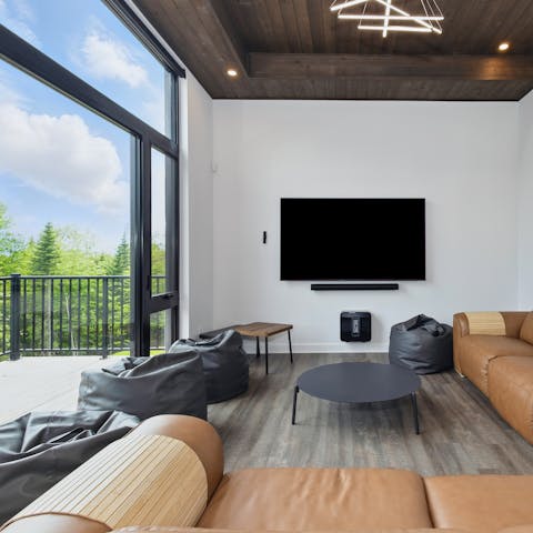 Curl up on the sofa, taking in the breathtaking views