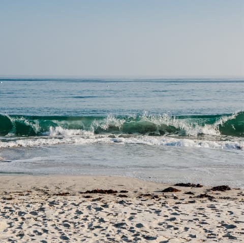 Pack your beach towels and head to Plage de Carnac, an eight-minute walk from home