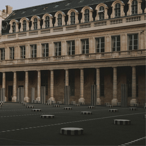 Visit the historic Palais-Royal – it’s within walking distance