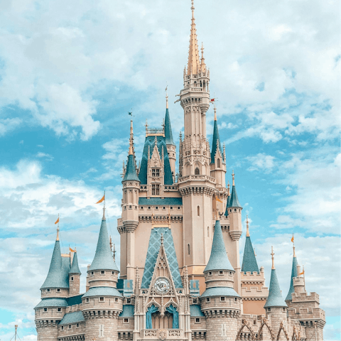 Feel the magic at Disney World, thirty-minute drive away