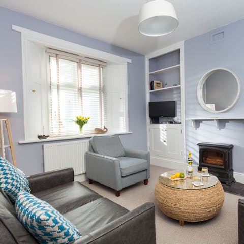 Cosy up beside the fire to witness the amazing storms in winter months