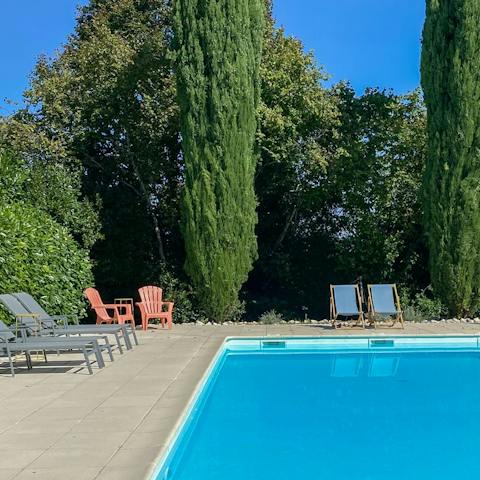 Feel a wonderful sense of wellbeing from the garden and swimming pool