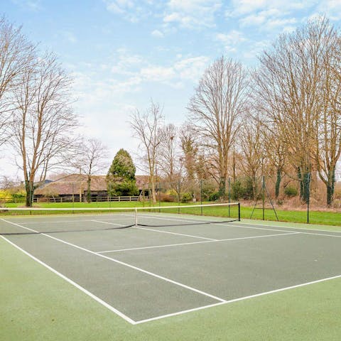 Enjoy friendly competition on the tennis court