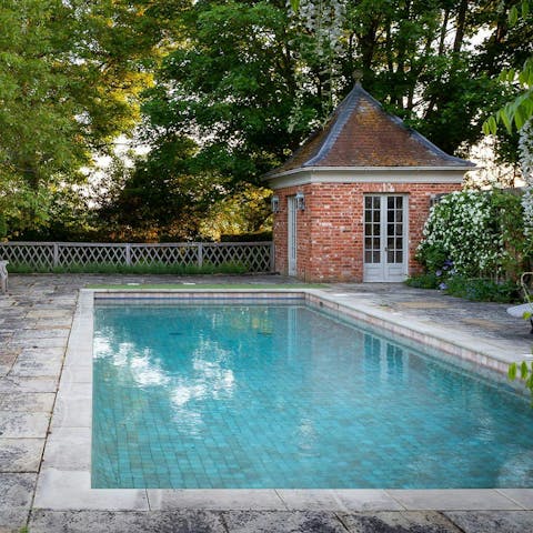 Feel refreshed and renewed after a dip in the pool