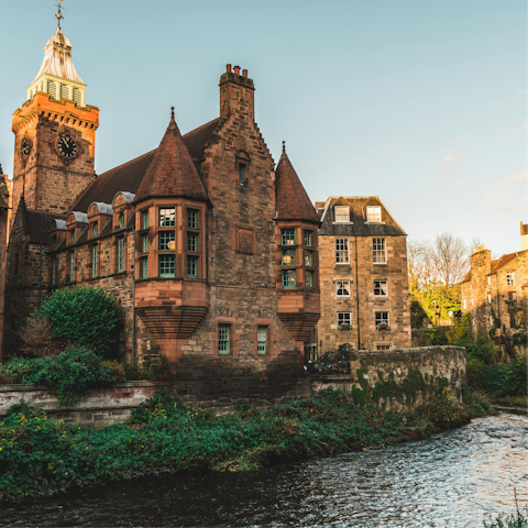 Enjoy a wander along the Water of Leith in Dean Village