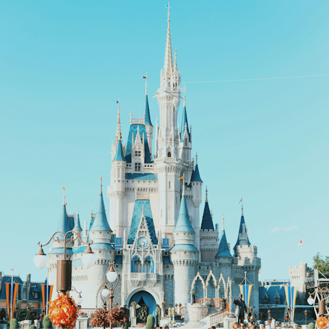 Visit Walt Disney World Resort, a twenty-one minute drive away