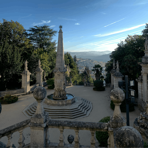 Take a short scenic drive to Lamego, a baroque village strongly associated with wine