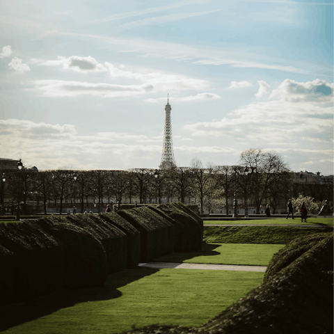 Grab a croissant and stroll to Tuileries Garden for an alfresco breakfast
