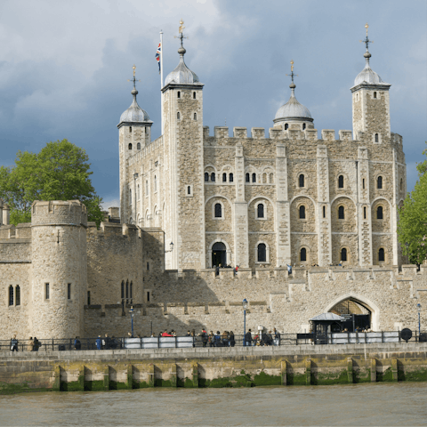 Visit the historic Tower of London – a twenty-four-minute walk away