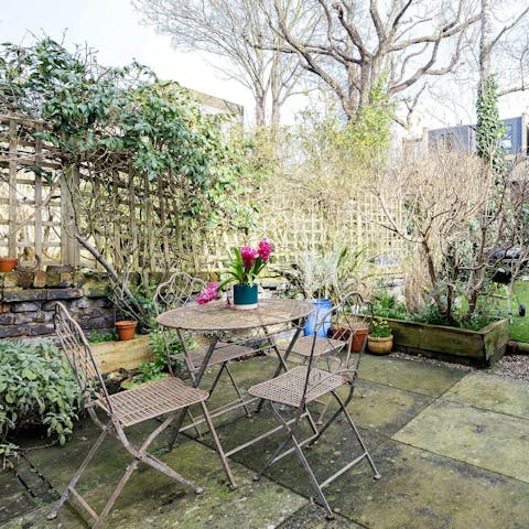 Take advantage of summer weather in the private garden
