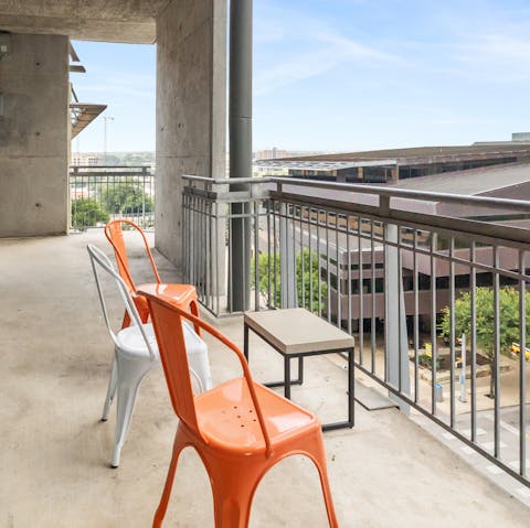 Begin your day with a coffee on the balcony