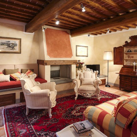 Admire the home's cosy, traditional styling and character features