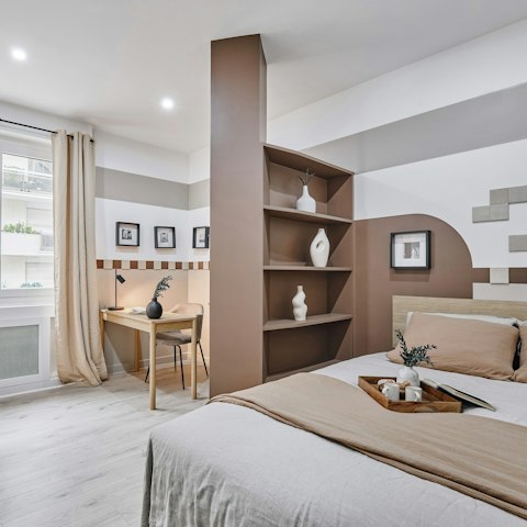 Discover the perfect work-from-home space in the bedroom