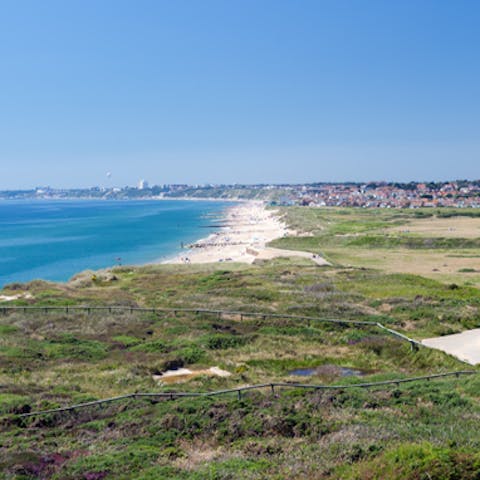 Walk the scenic trail to Hengistbury Head