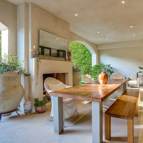 Welcome the morning light from the serene terrace