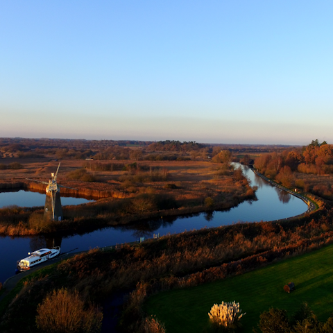 Explore the stunning Norfolk Broads, just a twenty-minute drive away from your front door