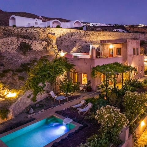 Go for a late evening dip or relax in the private Jacuzzi on the roof terrace