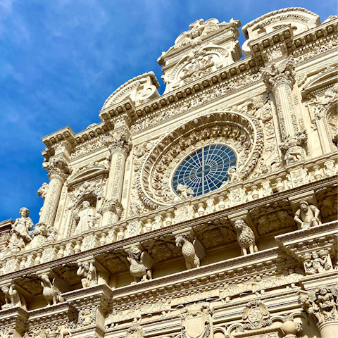 See the Basilica di Santa Croce, a masterpiece of Baroque architecture