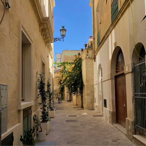 Explore the quaint narrow streets of Lecce, right on your doorstep
