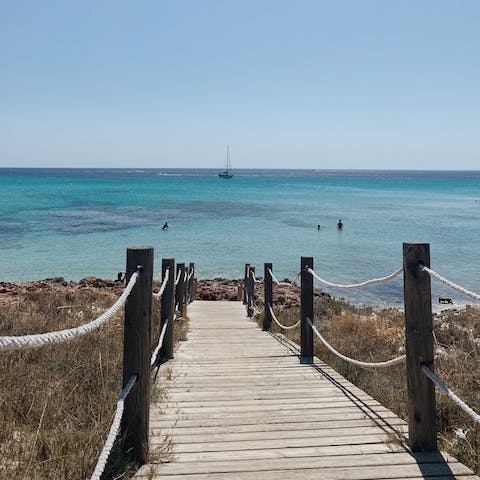 Explore the island's beautiful beaches