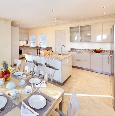 Rustle up a delicious dinner in your Italian-designed kitchen