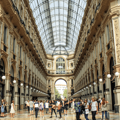 Hit the shops of the nearby Galleria Vittorio Emanuele II