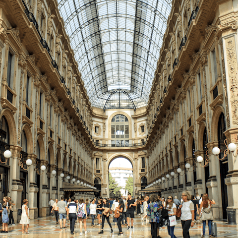 Hit the shops of the nearby Galleria Vittorio Emanuele II