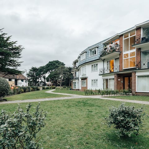 Explore the landscaped communal gardens