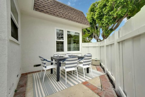 Enjoy a bite to eat in the sunshine on the patio