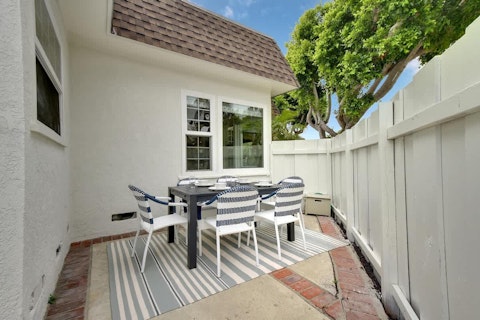Enjoy a bite to eat in the sunshine on the patio
