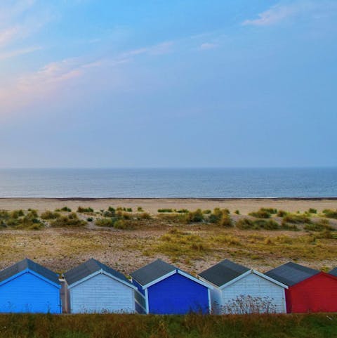 Stay just a four-minute walk from Pakefield Beach