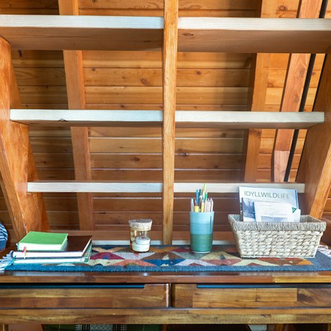 Make use of the artist's desk when the creative spark ignites