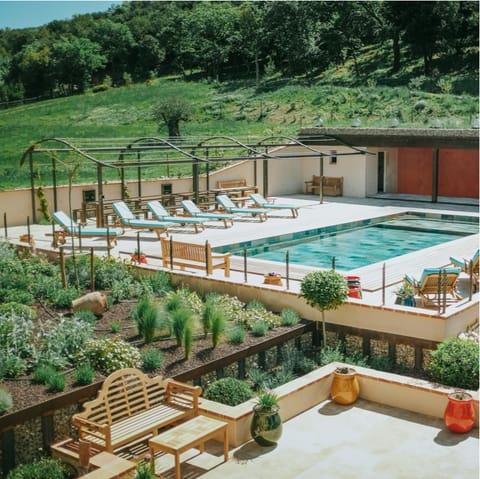 Bathe in the Southern French sunshine on your private pool terrace