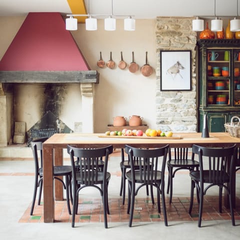 Socialise around the dining table while enjoying a hearty cassoulet