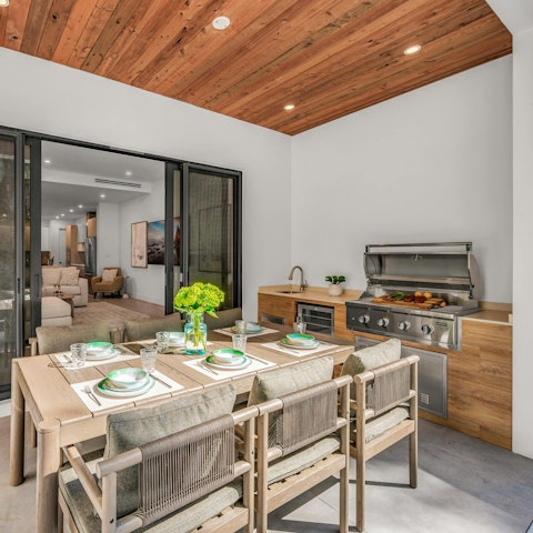 Fire up the barbecue for an alfresco meal