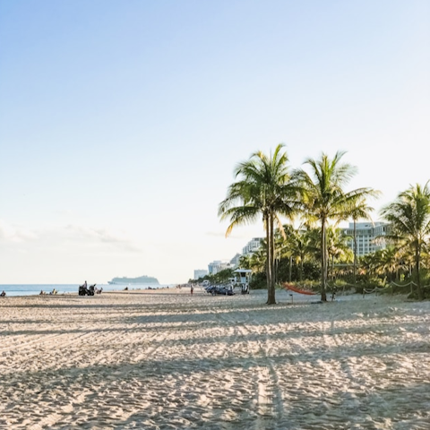 Head down to Fort Lauderdale's nearby beach