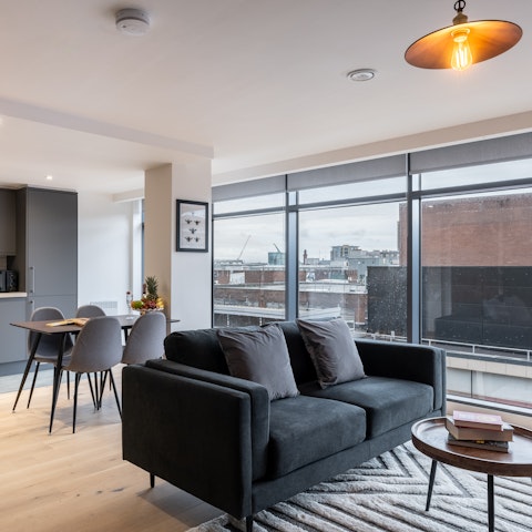 Sink into the cosy sofa after a long day of sightseeing