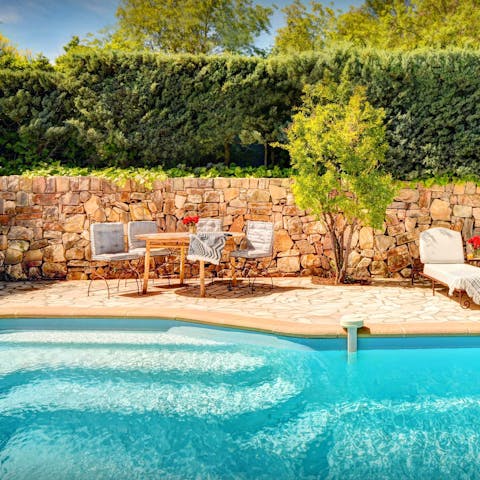 Spend blissful afternoons relaxing by the pool