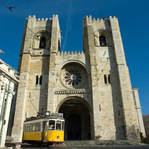See the iconic Lisbon Cathedral, only a short walk away