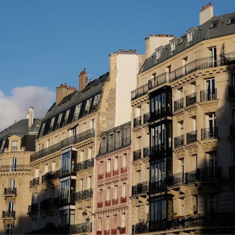 Stay in the Marais district, close to boutiques, bistros, and galleries
