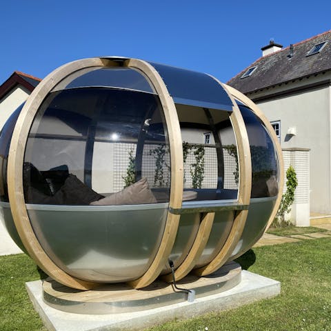 While away rainy afternoons with some board games in the garden pod